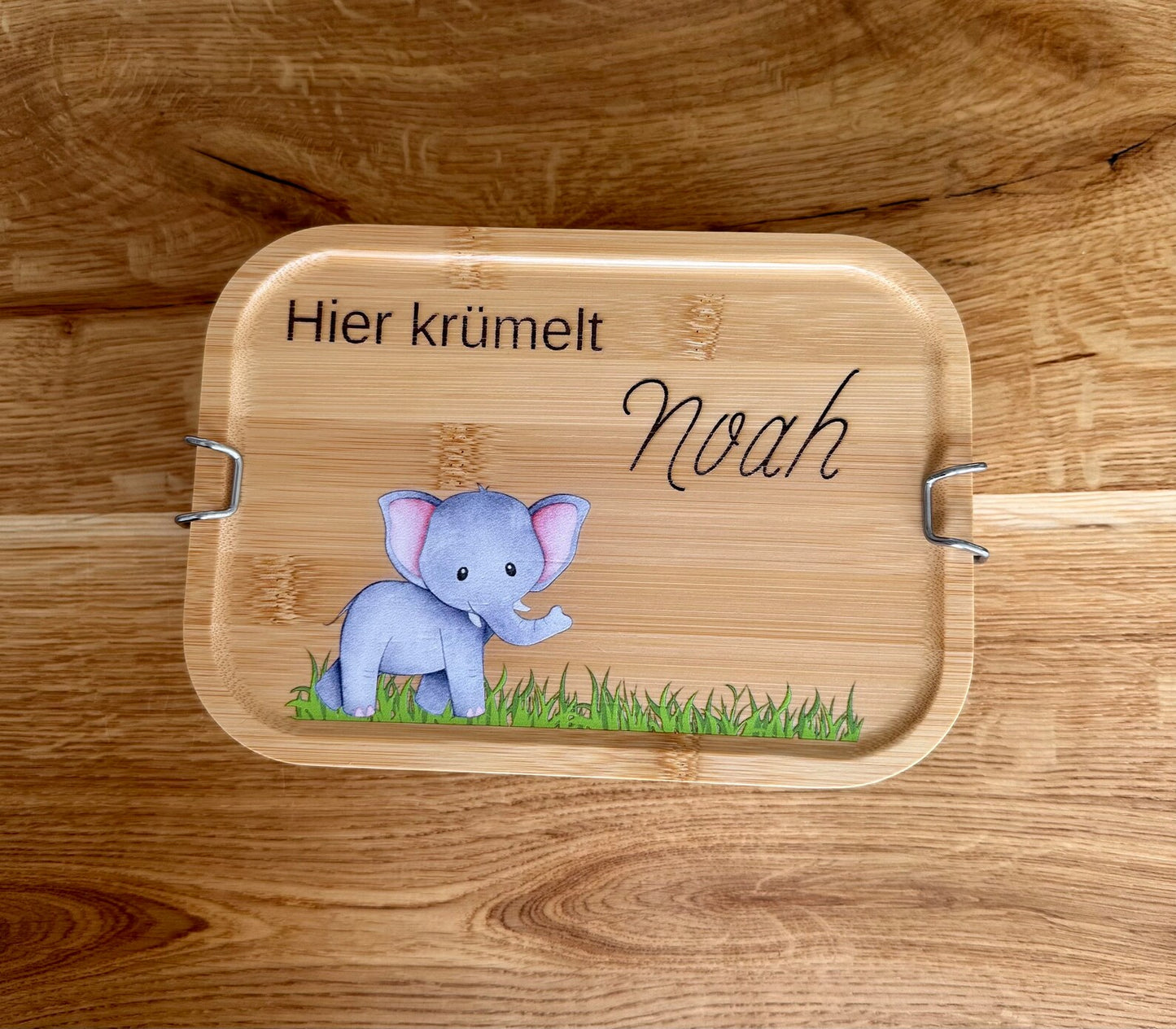 Personalisierte Brotbox Elefant